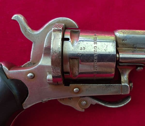 The Guardian American model of 1878, 7 mm 5 shot pin-fire revolver. Circa 1878.  Ref 3053